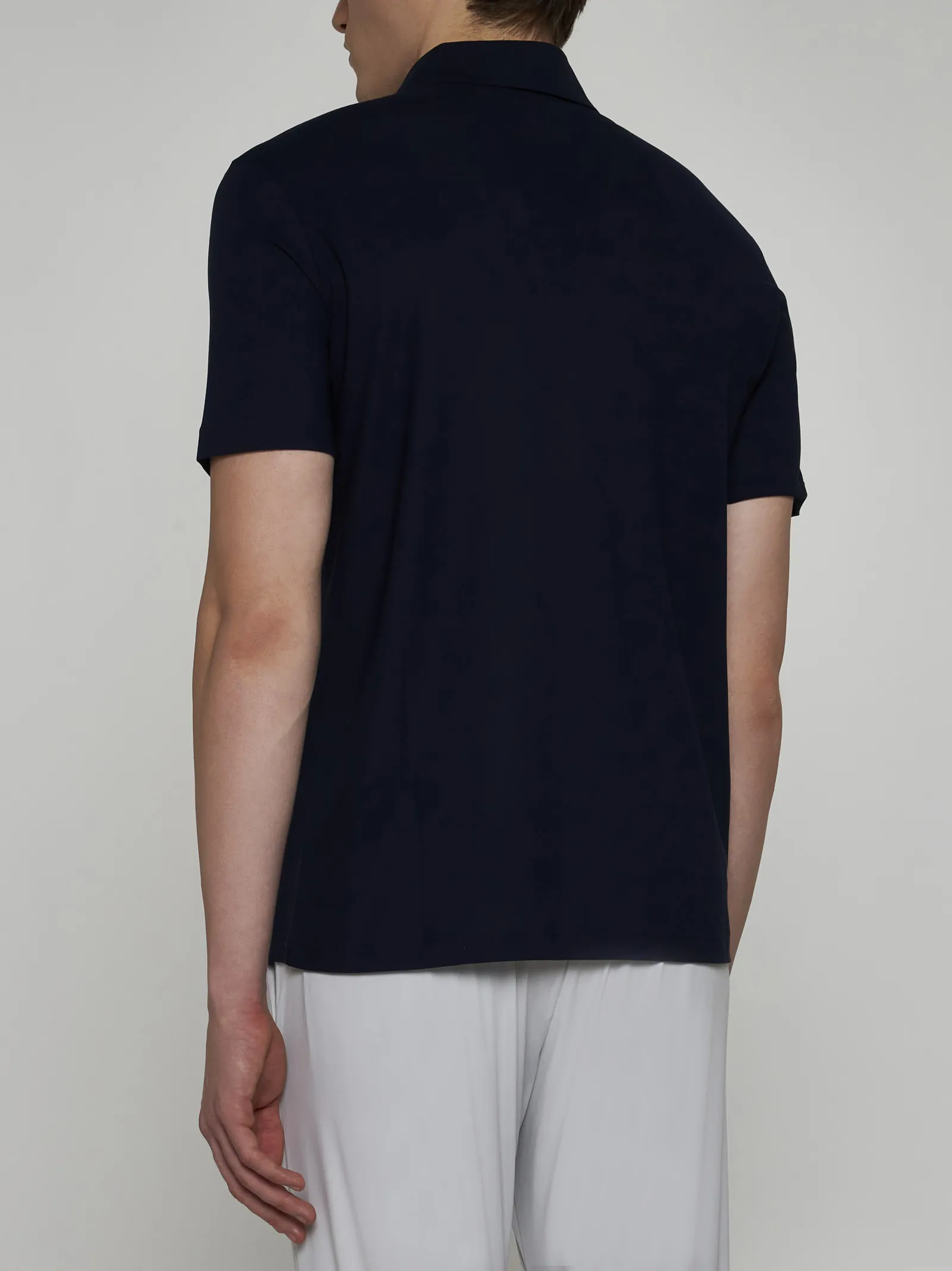 HERNO  |Pullovers Street Style Plain Cotton Short Sleeves Polos