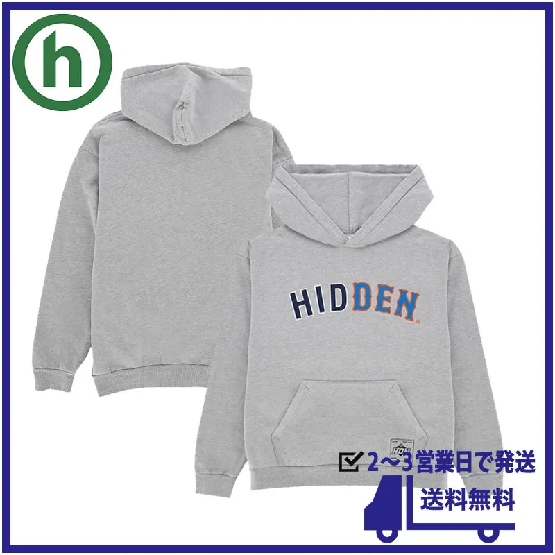 HIDDEN  |Pullovers Unisex Street Style Long Sleeves Cotton Logo