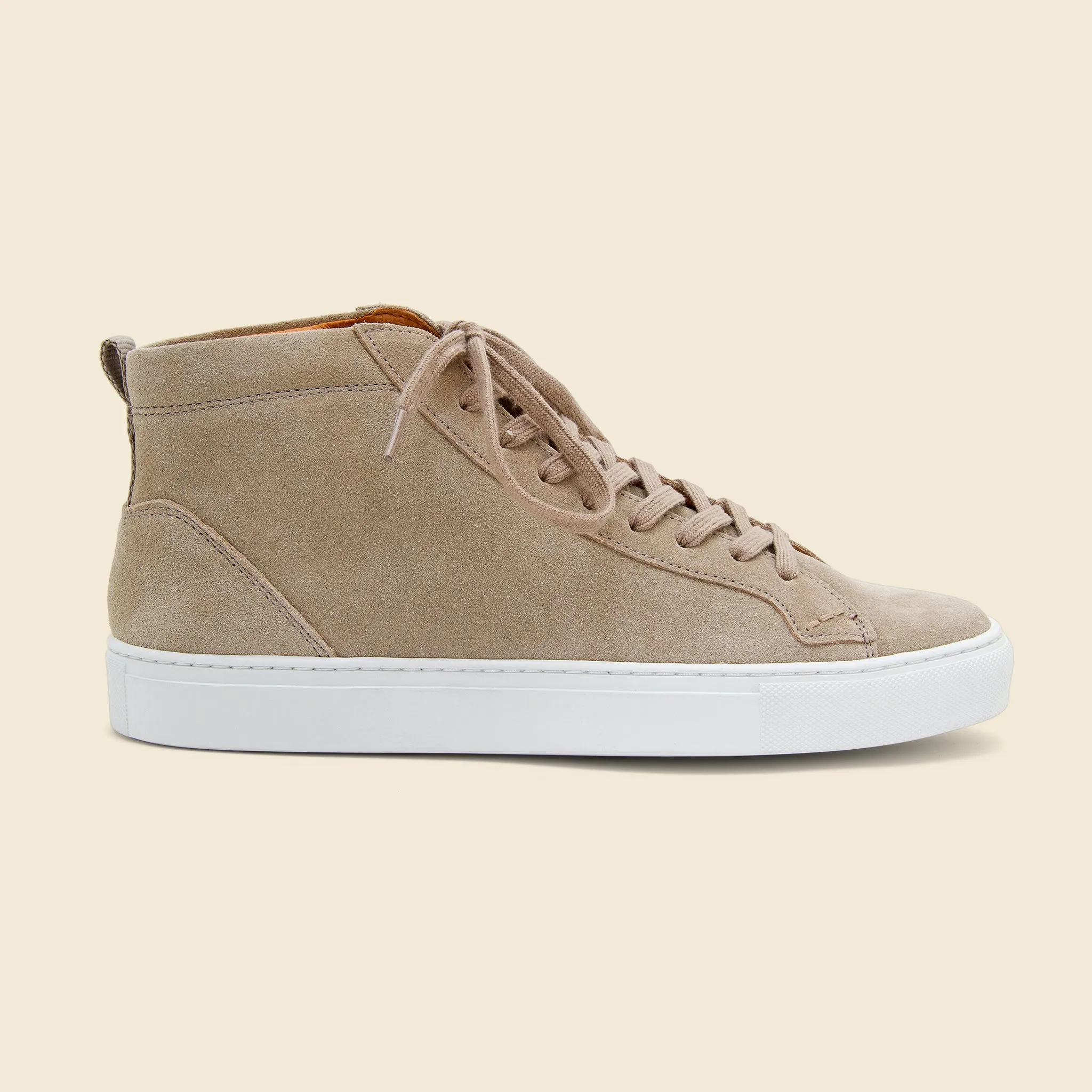 Holmes Suede High Top Sneaker - Sand