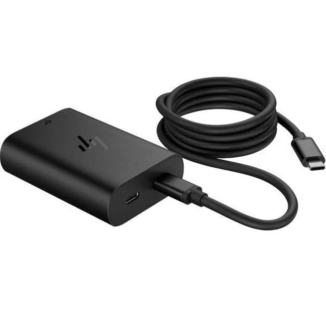 HP 65W GaN USB-C Dual Port Laptop Charger High Speed Fast