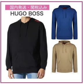 Hugo Boss  |Pullovers Unisex Street Style Plain Cotton Logo Sweatshirts