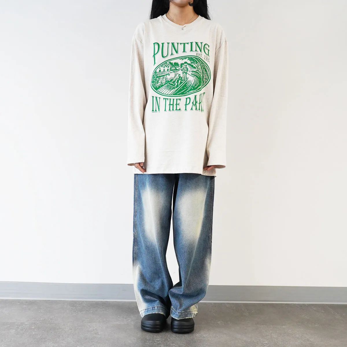 IONSEOUL  |Unisex Street Style Long Sleeves Cotton Oversized