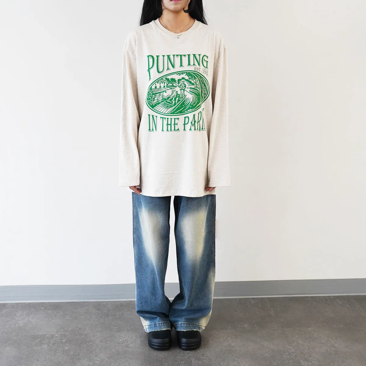 IONSEOUL  |Unisex Street Style Long Sleeves Cotton Oversized