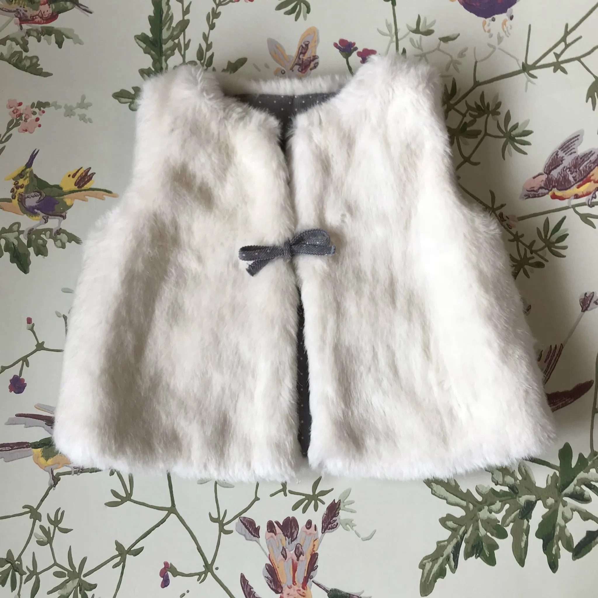 Jacadi Faux Fur Reversible Gilet