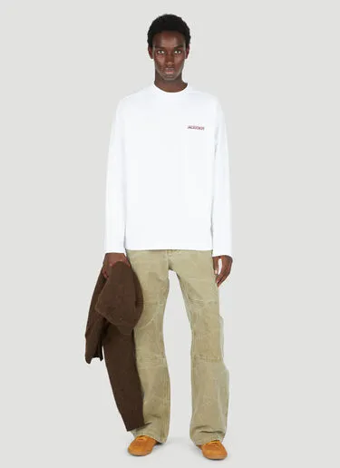 JACQUEMUS  |Crew Neck Street Style Long Sleeves Cotton