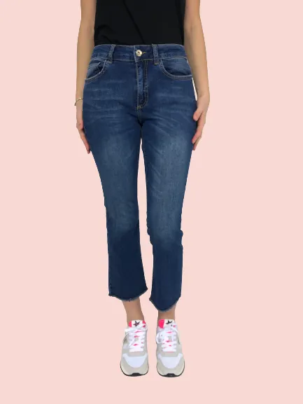 JEANS DONNA CROPPED