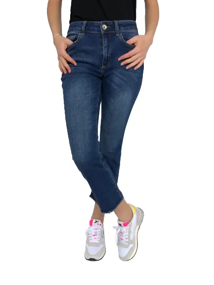 JEANS DONNA CROPPED