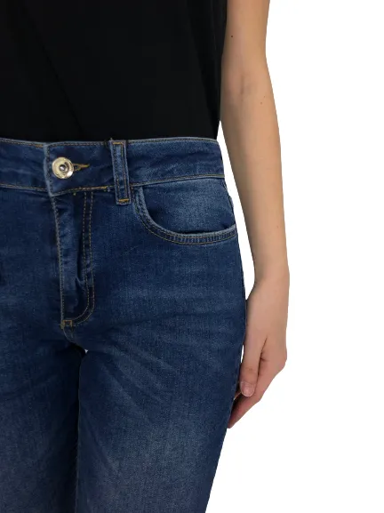 JEANS DONNA CROPPED