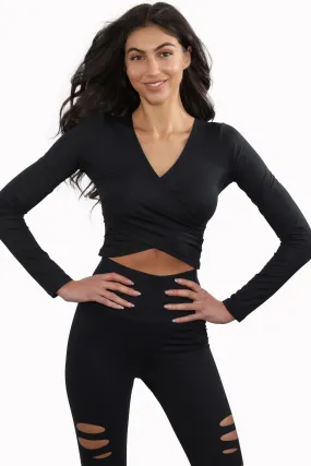 KELSEY BLACK Long Sleeve Activewear Top