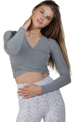 KELSEY MIXED GREY Long Sleeve Activewear Top