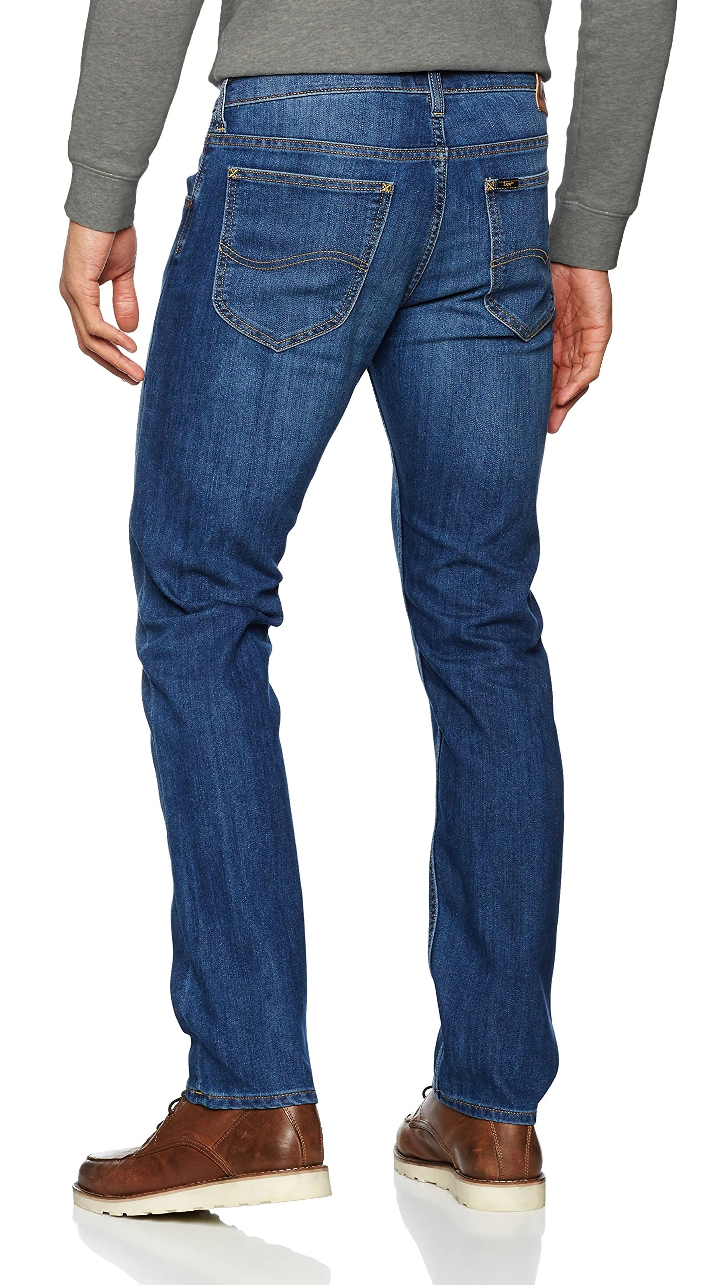 Lee Daren Zip Regular Straight Denim Jeans True Blue