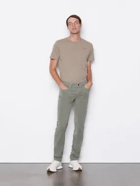 L'Homme Slim Pant - Washed Military