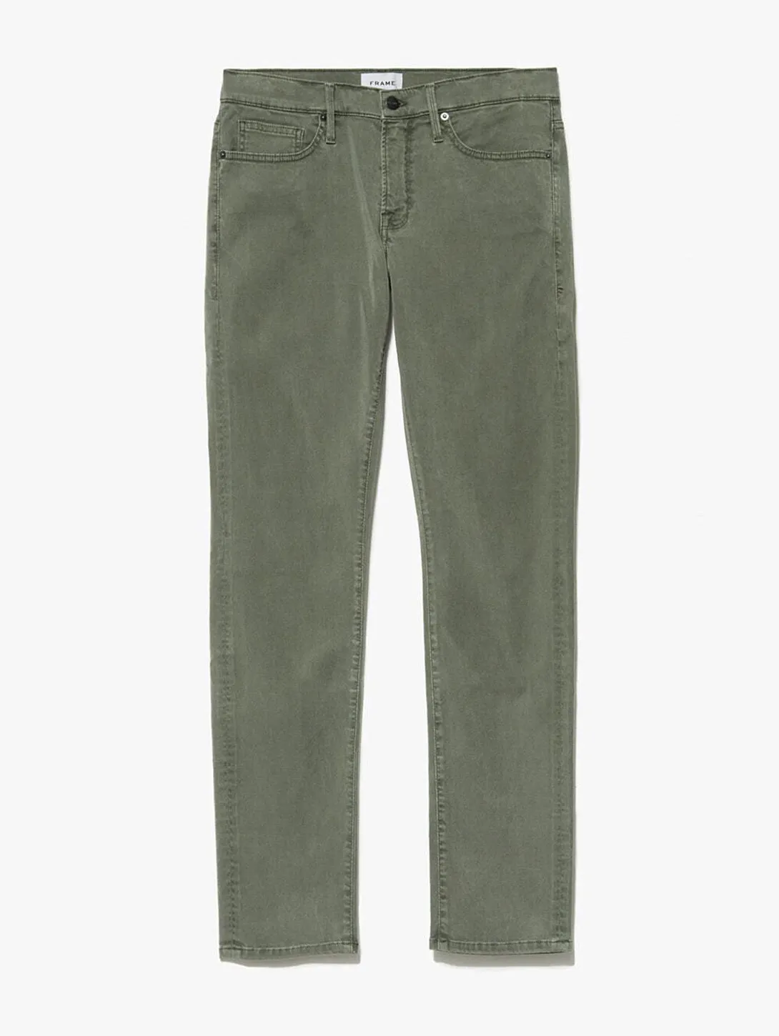 L'Homme Slim Pant - Washed Military