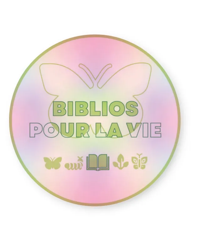 Libraries for Life - Holographic Vinyl Laptop Sticker