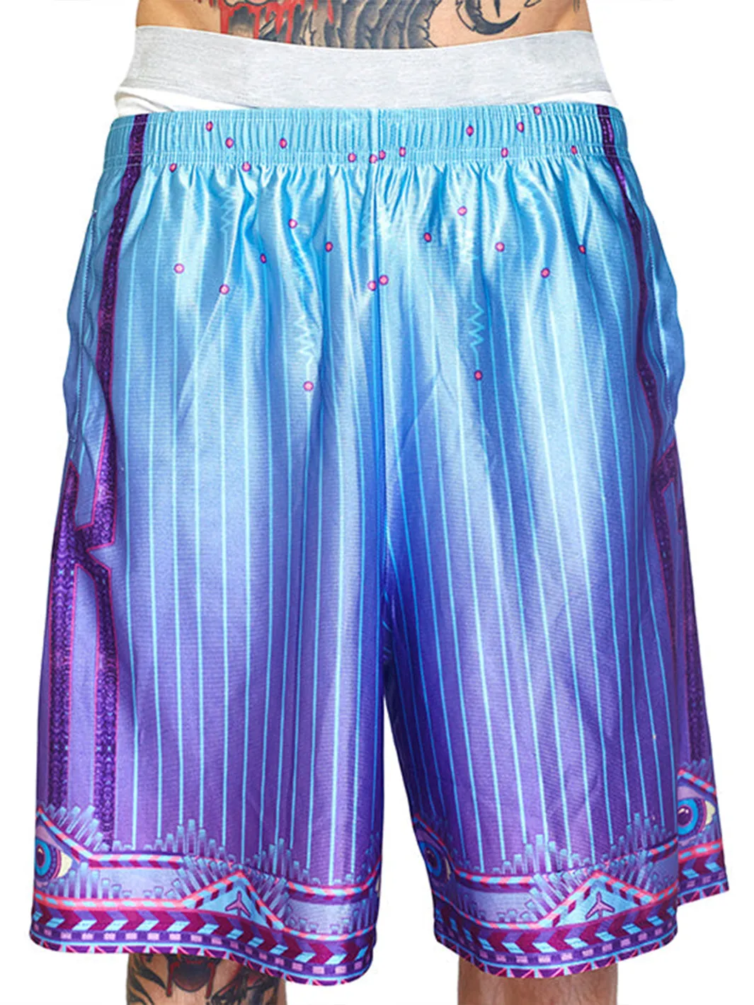 LOGIC LATTICE UNISEX B-BALL SHORTS