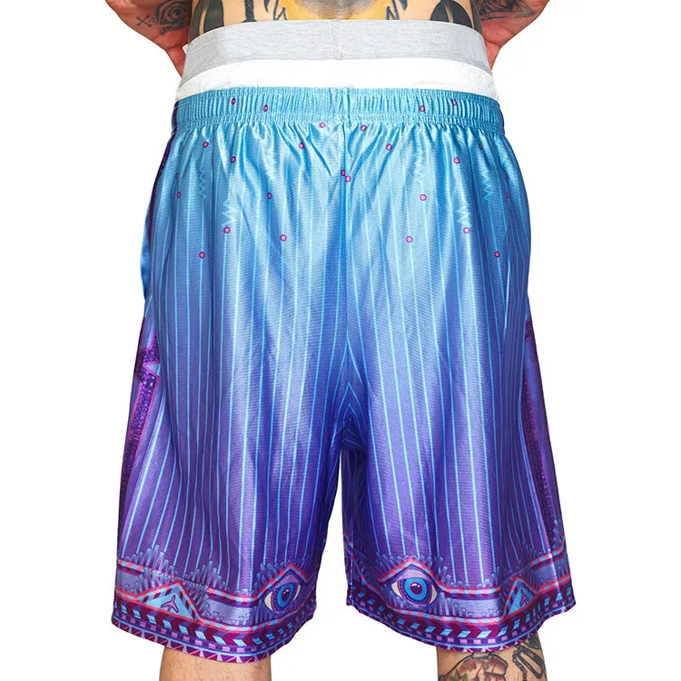 LOGIC LATTICE UNISEX B-BALL SHORTS