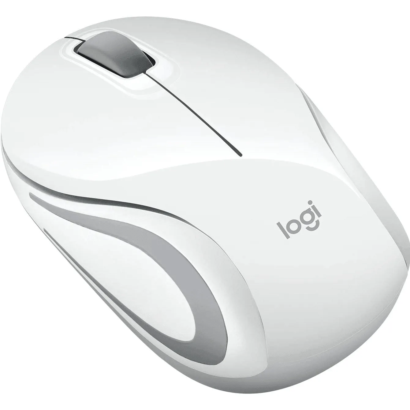 Logitech M187 Mouse Wireless Mini Small Compact Portable White