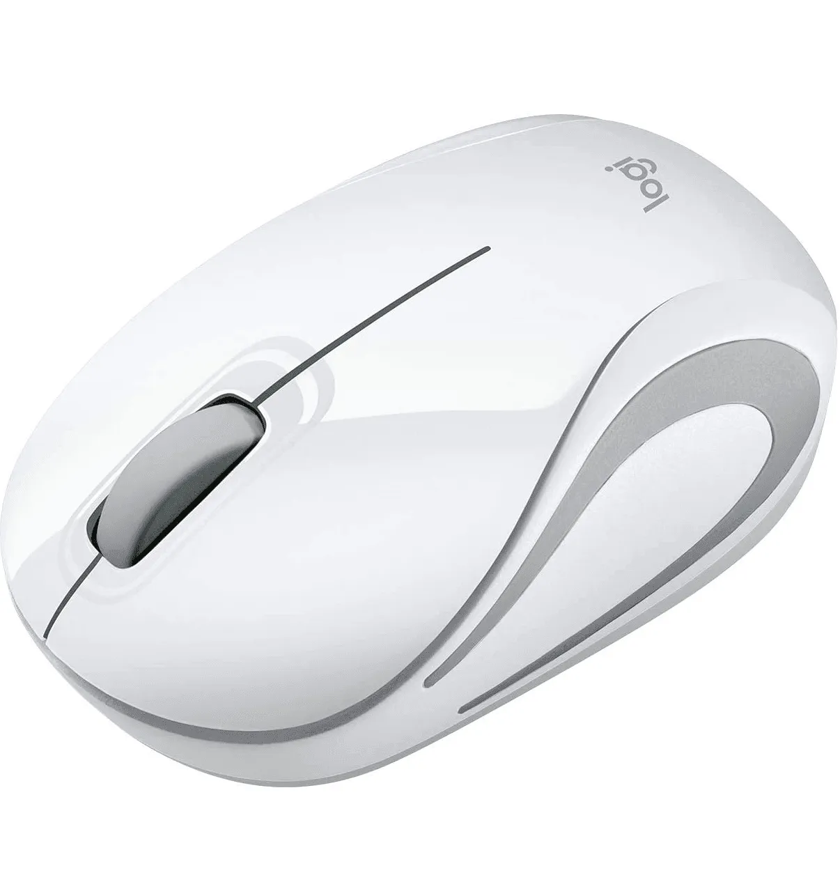 Logitech M187 Mouse Wireless Mini Small Compact Portable White