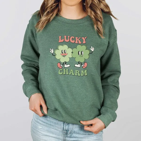 Lucky Charm Friends Graphic Sweatshirt