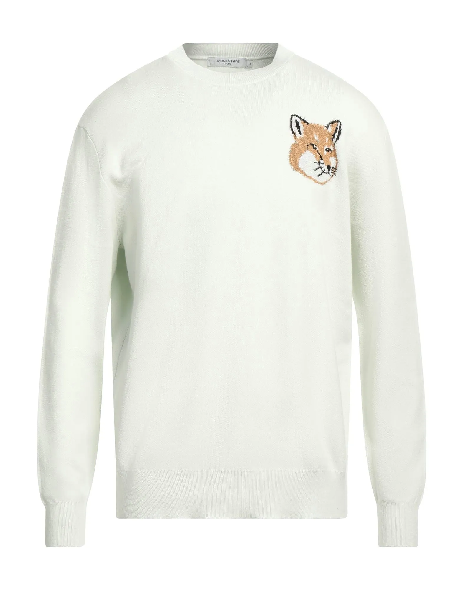 MAISON KITSUNE  |Crew Neck Pullovers Unisex Long Sleeves Plain Cotton Logo