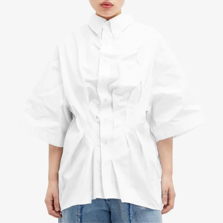 Maison Margiela  |Casual Style Long Sleeves Plain Cotton Puff Sleeves