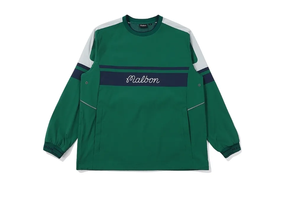 Malbon Golf  |Street Style Long Sleeves Plain Logo Sweatshirts