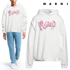 MARNI  |Pullovers Unisex Street Style Long Sleeves Cotton Logo