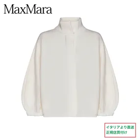 MaxMara  |Casual Style Wool Long Sleeves Plain Office Style