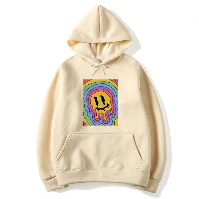 Men's Casual Winter Vintage Harajuku Korea Ulzzang Cartoon Hoodie