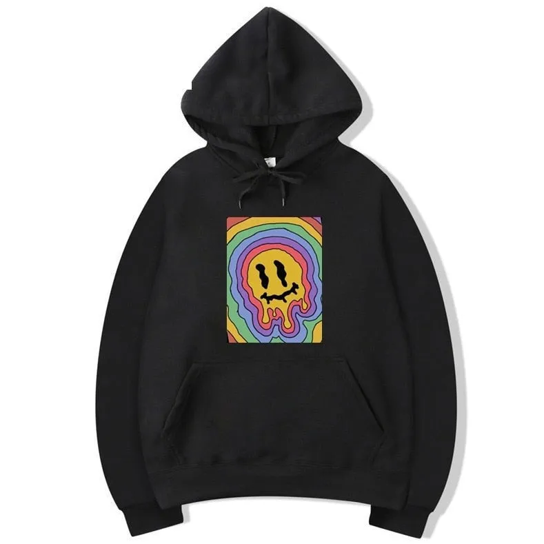 Men's Casual Winter Vintage Harajuku Korea Ulzzang Cartoon Hoodie