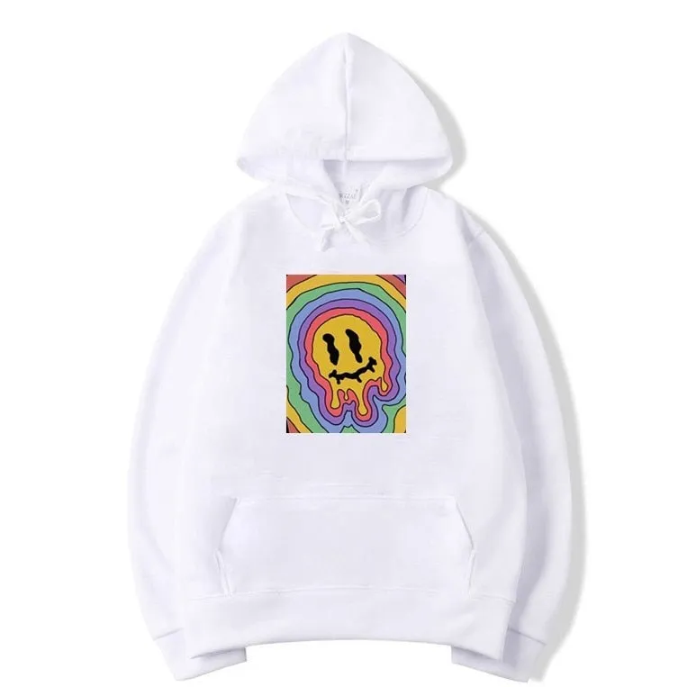 Men's Casual Winter Vintage Harajuku Korea Ulzzang Cartoon Hoodie