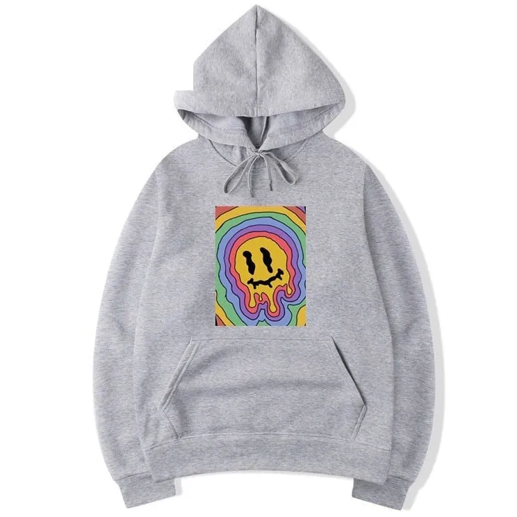 Men's Casual Winter Vintage Harajuku Korea Ulzzang Cartoon Hoodie