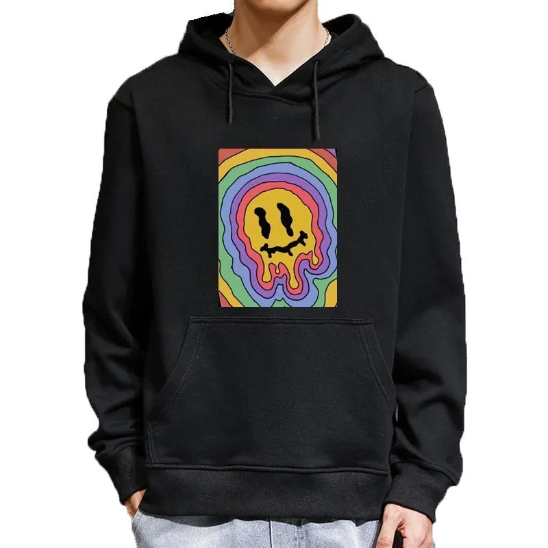 Men's Casual Winter Vintage Harajuku Korea Ulzzang Cartoon Hoodie