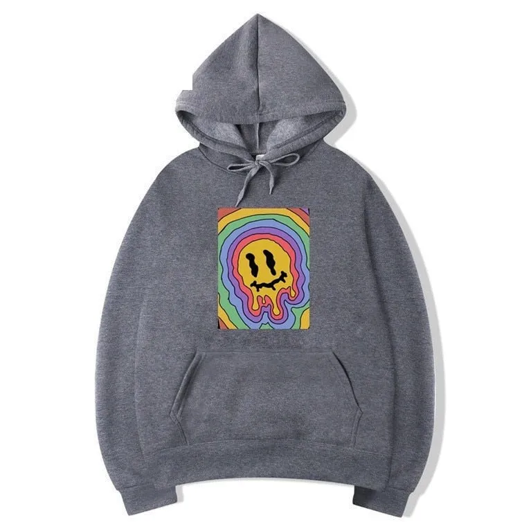 Men's Casual Winter Vintage Harajuku Korea Ulzzang Cartoon Hoodie