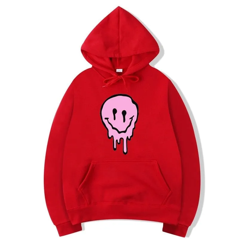 Men's Winter Casual Harajuku Japanese Anime Gothic Smile Hoodie