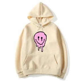 Men's Winter Casual Harajuku Japanese Anime Gothic Smile Hoodie