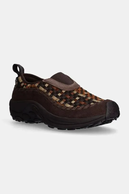 Merrell 1TRL shoes Jungle Moc Evo Woven Se women's brown color J007286