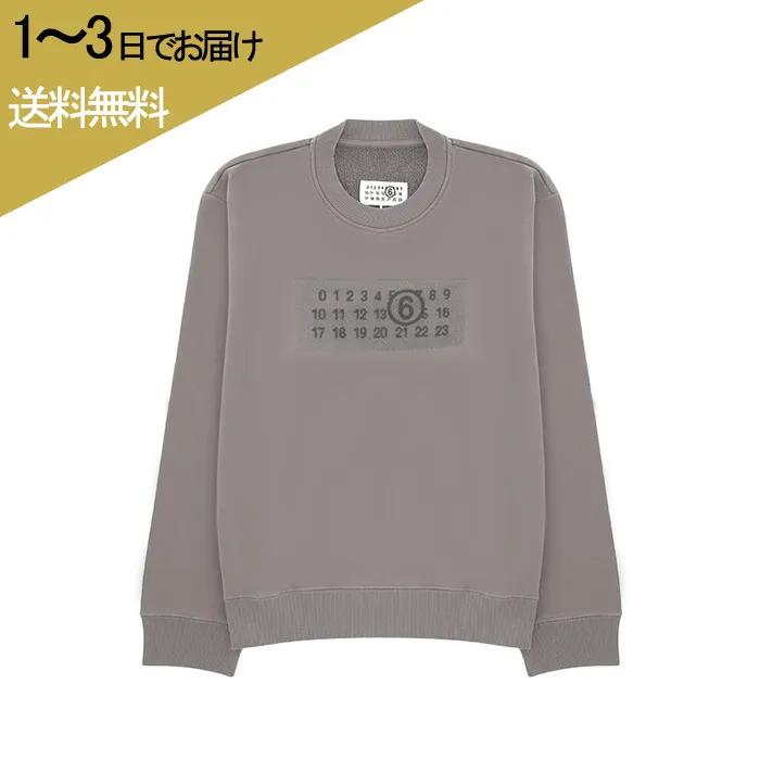 MM6 Maison Margiela  |Crew Neck Pullovers Unisex Long Sleeves Cotton Logo