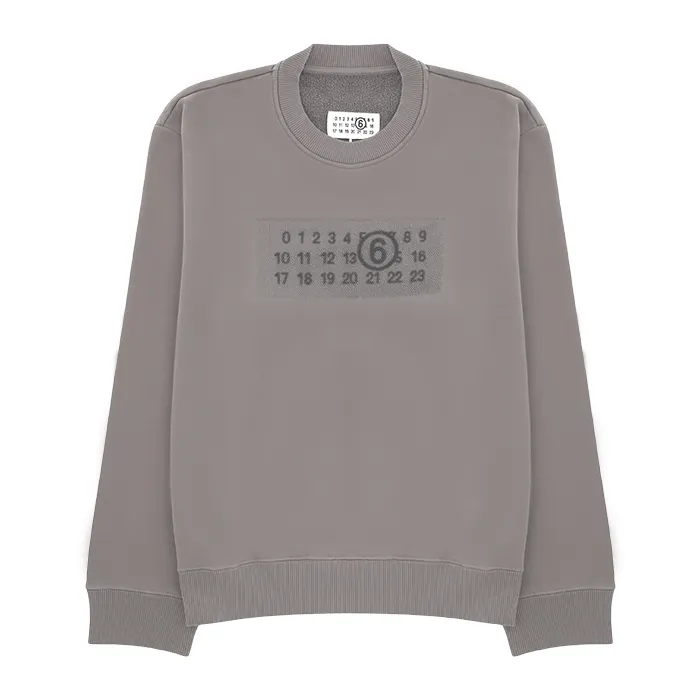 MM6 Maison Margiela  |Crew Neck Pullovers Unisex Long Sleeves Cotton Logo