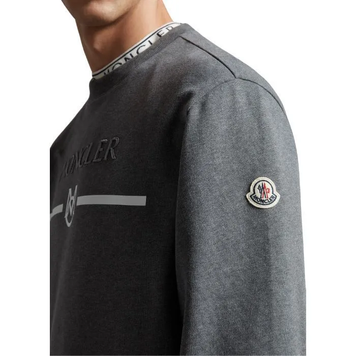 MONCLER  |Unisex Street Style U-Neck Long Sleeves Cotton