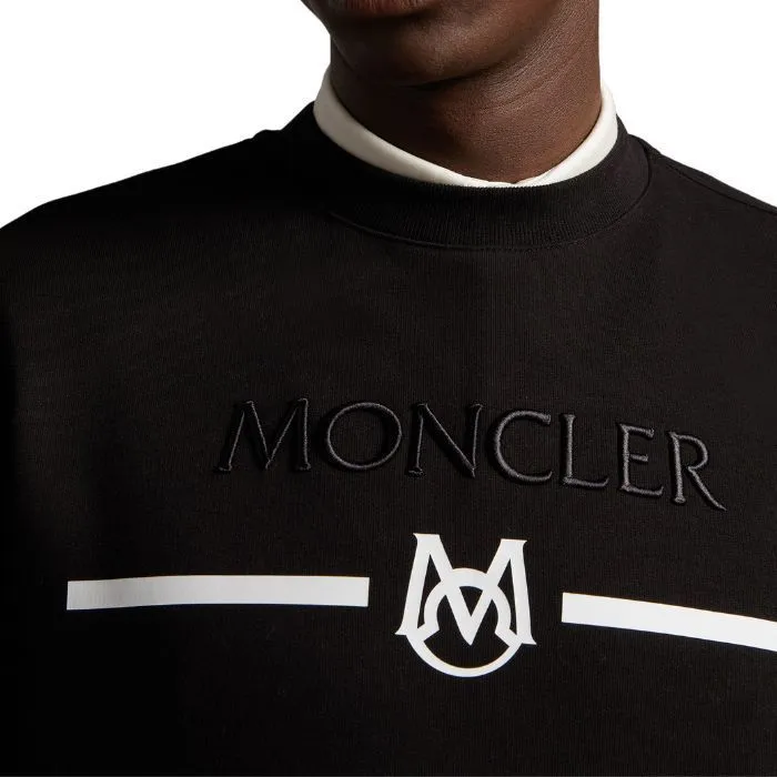 MONCLER  |Unisex Street Style U-Neck Long Sleeves Cotton