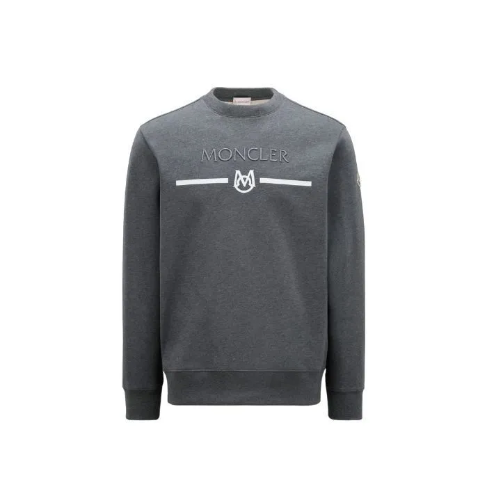 MONCLER  |Unisex Street Style U-Neck Long Sleeves Cotton