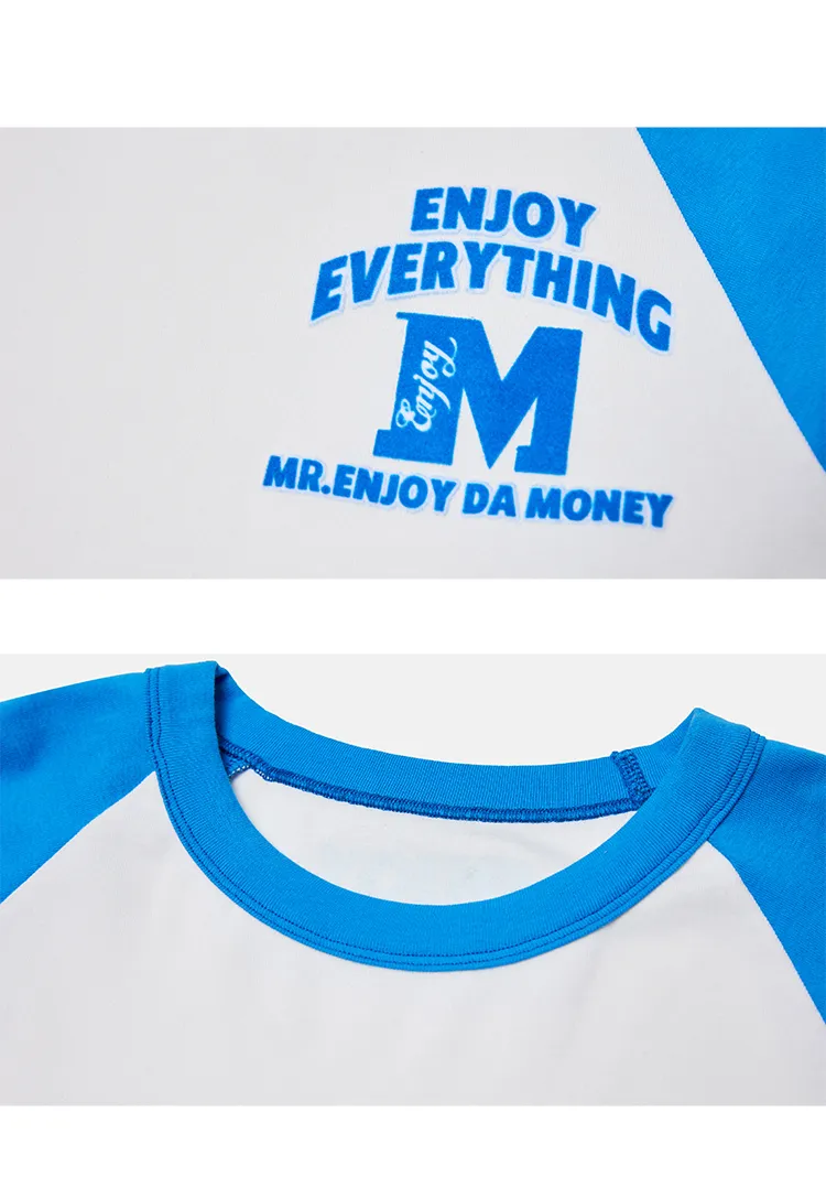 MR. ENJOY DA MONEY  |Unisex Long Sleeves Cotton Long Sleeve T-shirt Logo