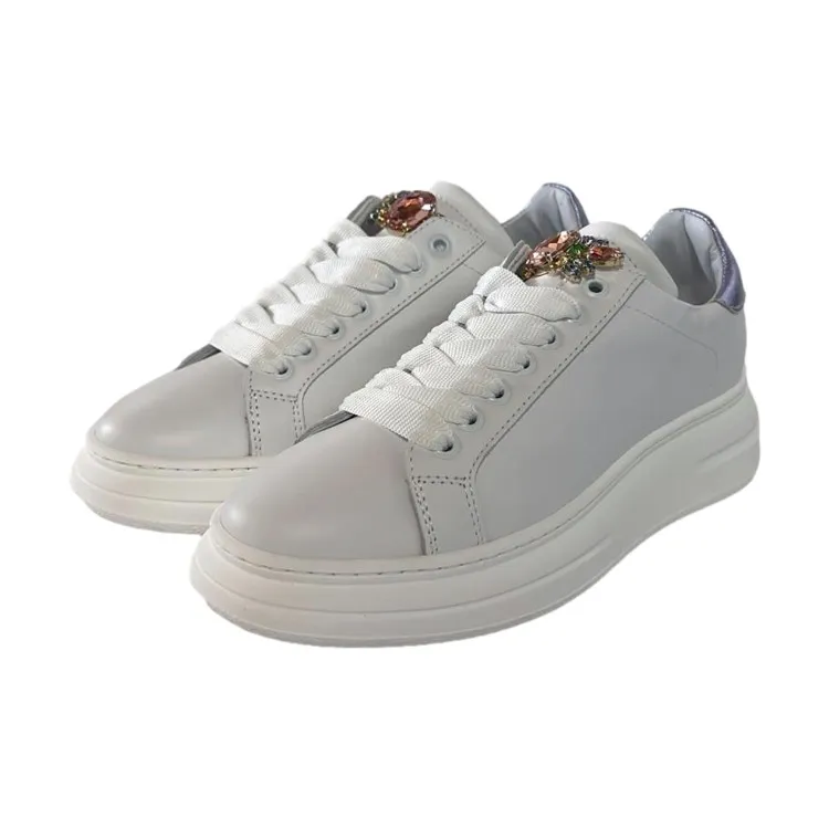 Mèlinè BI780 Sneaker in Vera Pelle Made in Italy con Accessorio Gioiello Multicolor