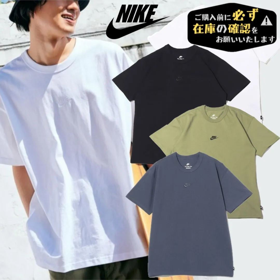 Nike  |Crew Neck Pullovers Street Style Plain Cotton Short Sleeves