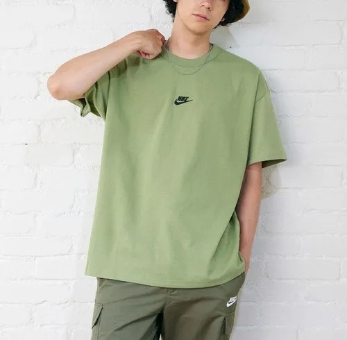 Nike  |Crew Neck Pullovers Street Style Plain Cotton Short Sleeves