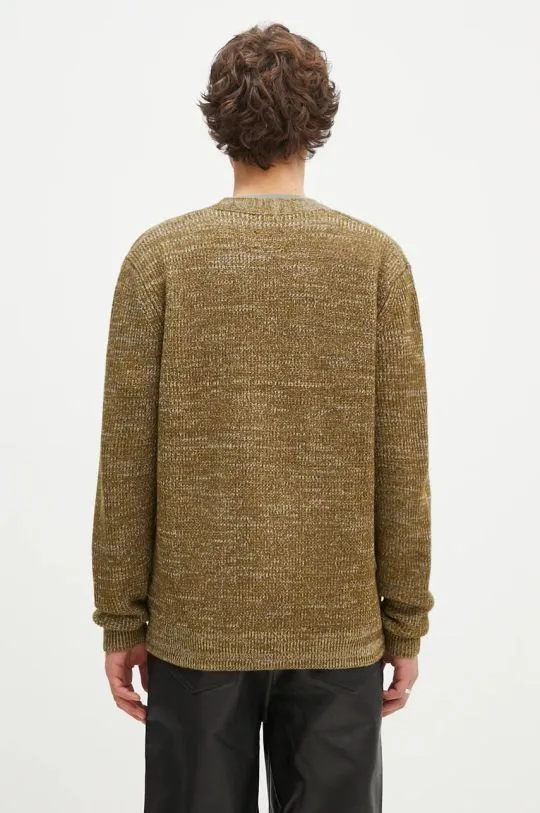 Norse Projects woolen cardigan Loki Wool Cotton Rib Cardigan green color N45.0618.8096