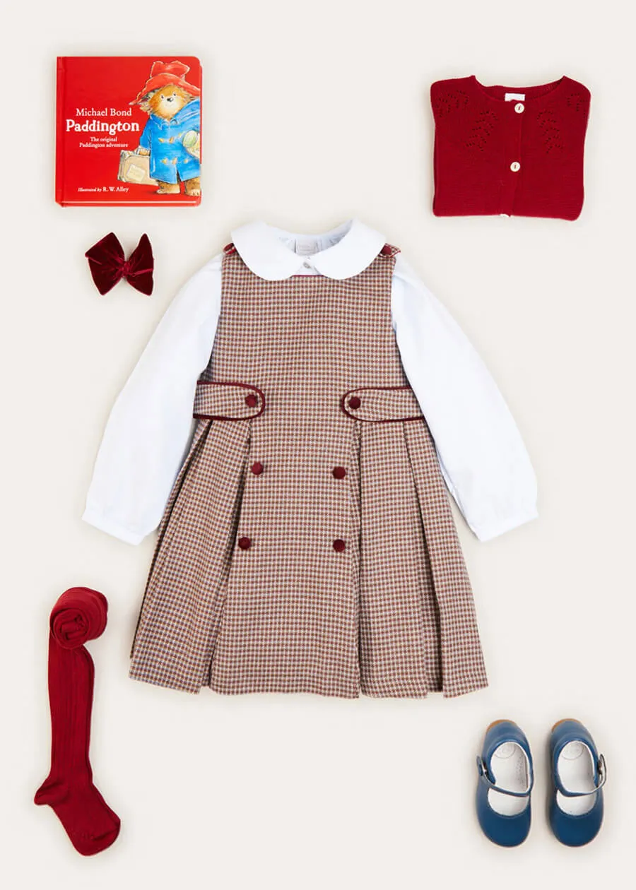 Openwork Cardigan In Burgundy (6mths-10yrs)