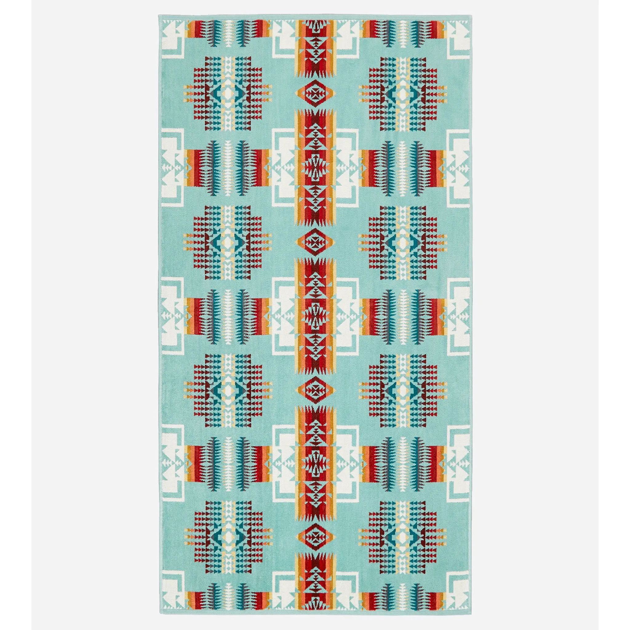 Pendleton Aqua Jacquard Bath Towel