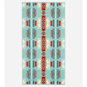 Pendleton Aqua Jacquard Bath Towel